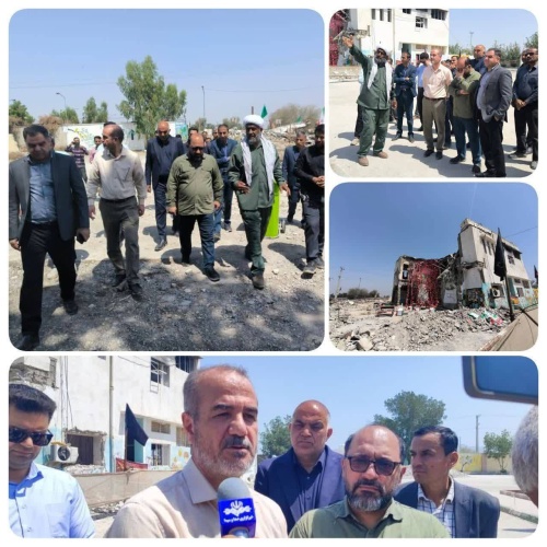 بازدید میدانی  از قلب ایران ( مدرسه میناب)توسط عبدالرضا گلپایگانی معاون وزیر و مدیرعامل شرکت بازآفرینی شهری به همراه مسولان شهرستان میناب